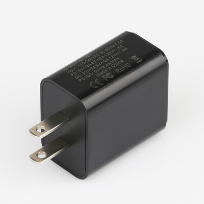 टाइप C फास्ट चार्जिंग 5V 3A USB अडैप्टर, डबल USB वॉल चार्जर 18W